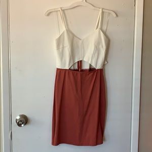 Rust & white Brand new dress. Size M